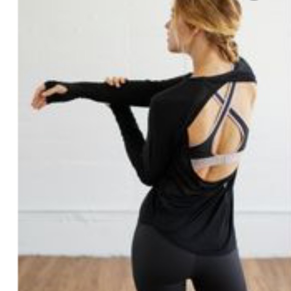 Free People Tops - Free People MOVEMENT Bounce Back Long Sleeve black